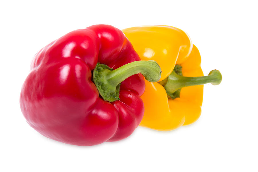 Red and yellow peppers Photograph by MegaShabanov