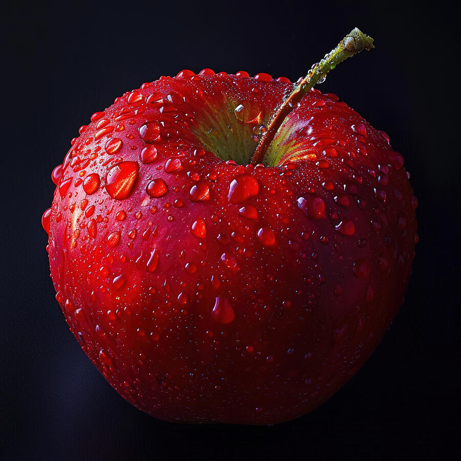 Red Apple 2 Digital Art by Athena Mckinzie