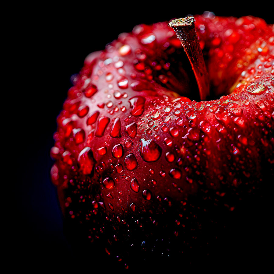 Red Apple 3 Digital Art by Athena Mckinzie