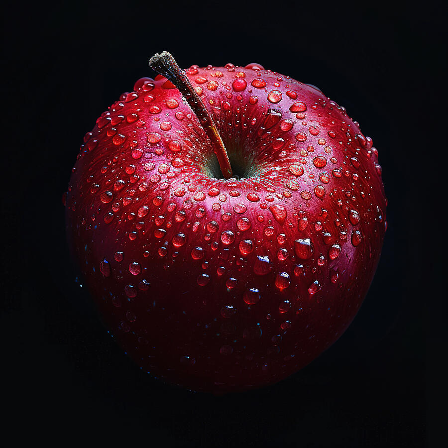 Red Apple 5 Digital Art by Athena Mckinzie