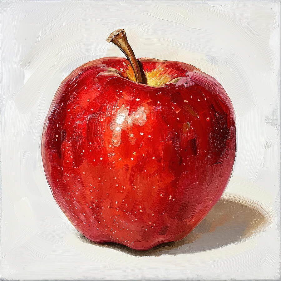 Red Apple Digital Art by Athena Mckinzie