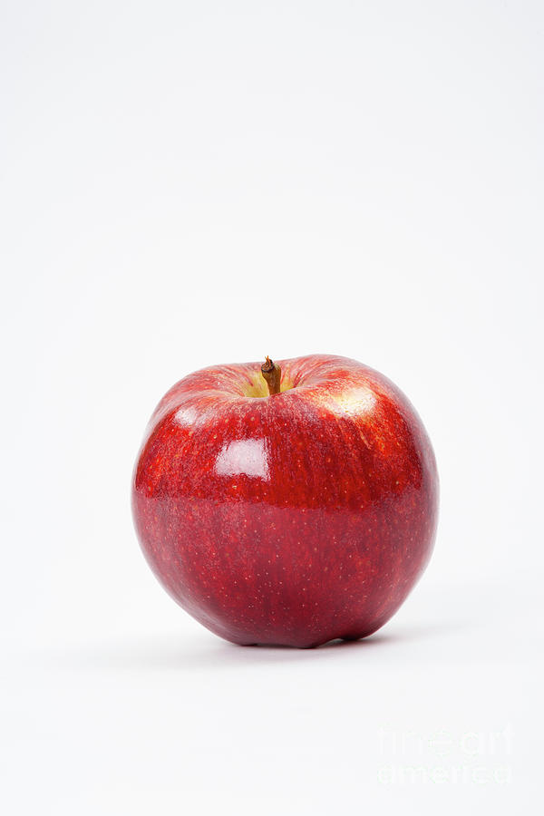 Apple Photograph - Red Apple by Juan Silva