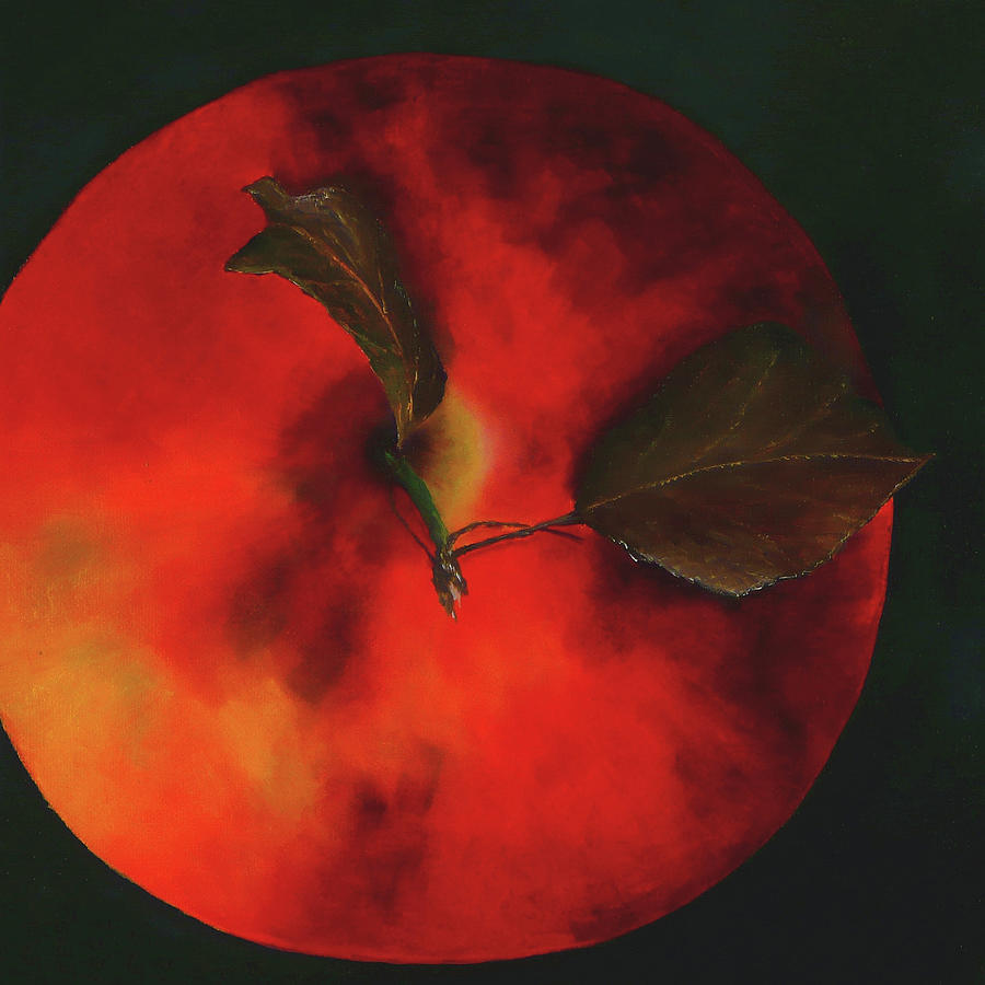 Red Apple Painting by Vicki Rees