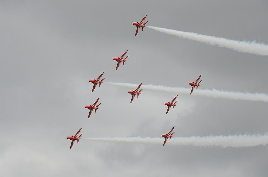 Red Arrows  Photograph by Gordon James
