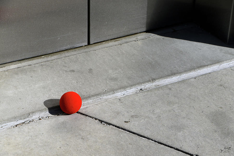 Red Ball at the Elevator Photograph by Christopher McKenzie