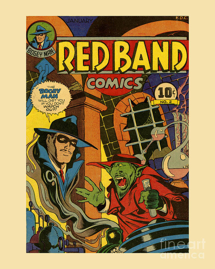 Cool Drawing - Red Band Comic Book Cover by Madame Memento