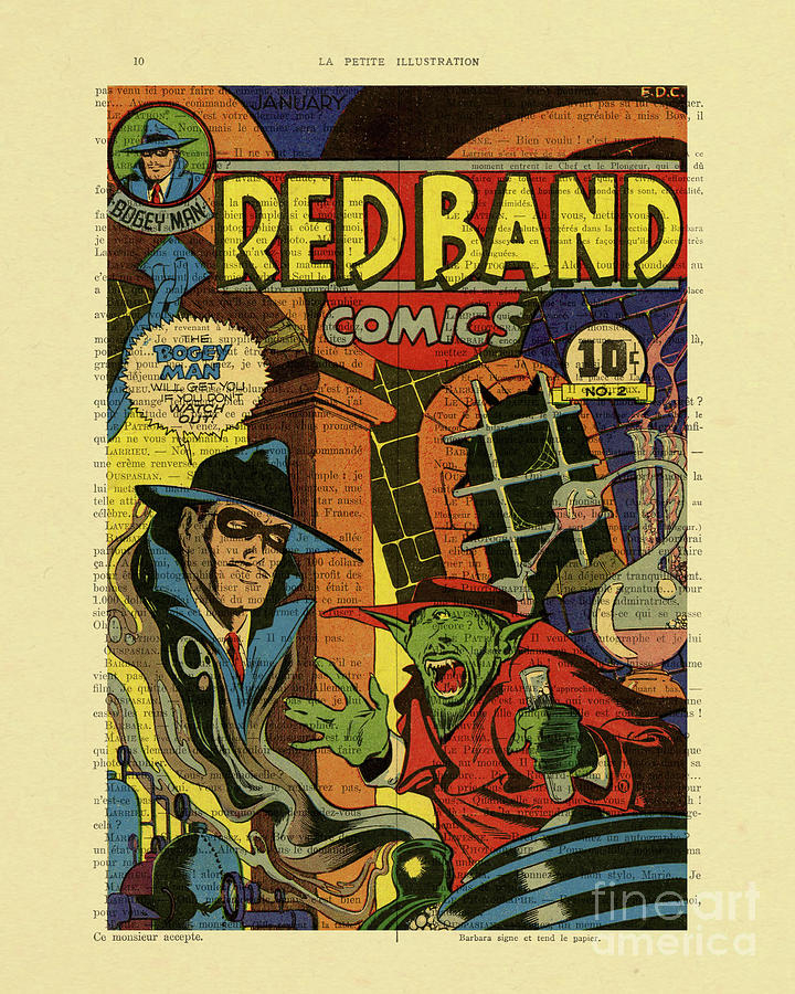 Cool Digital Art - Red Band Comics Cover by Madame Memento