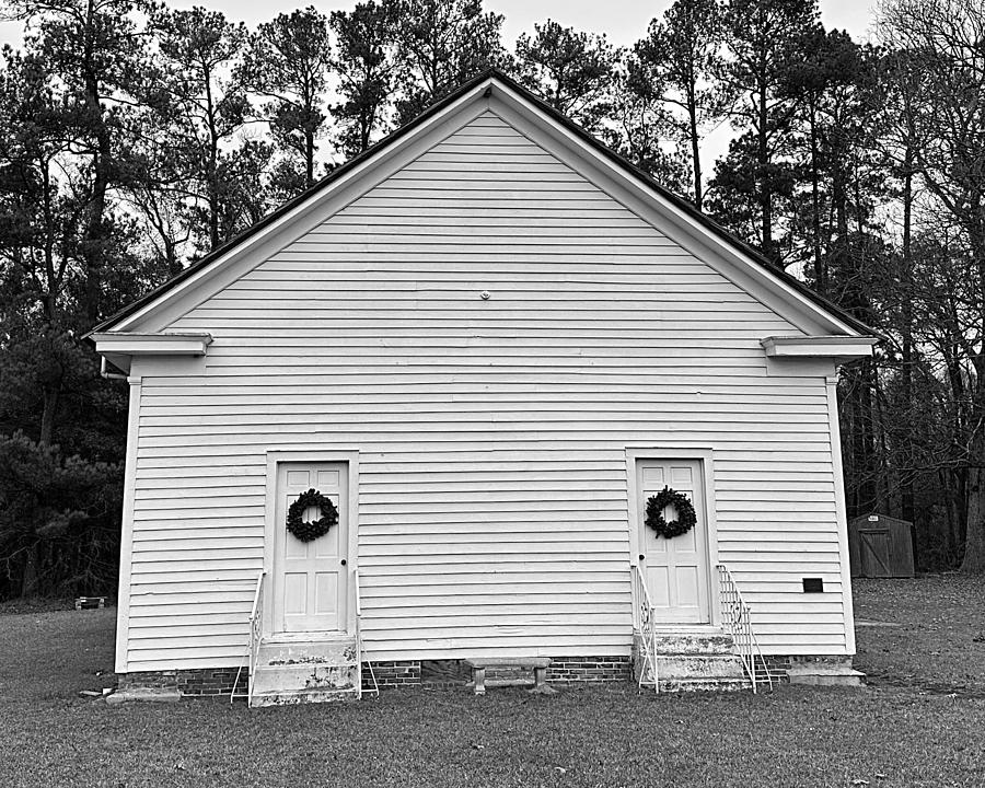 Red Banks Primitive Baptist BW Photograph by Lee Darnell