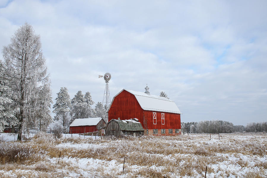 Red Barn Photograph by Brook Burling