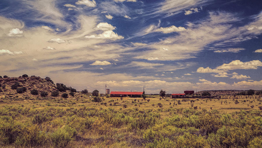 Red Barn by Route 66 New Mexico Photograph by David Smith