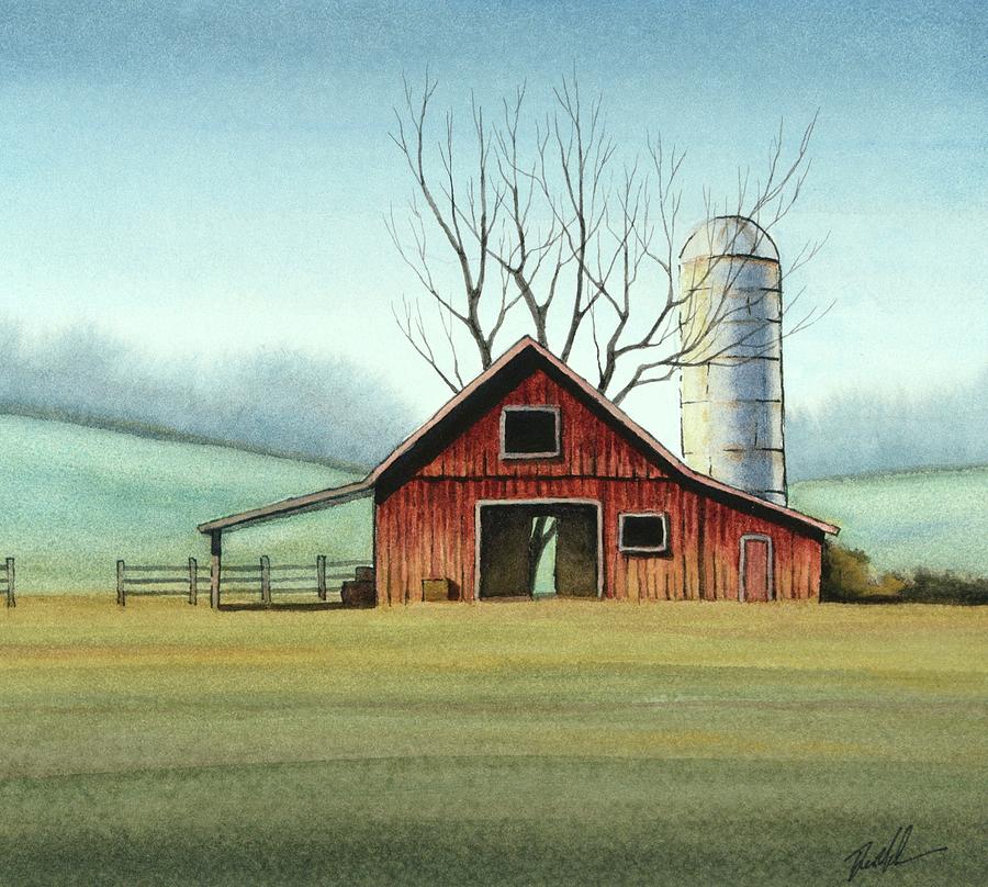 Red Barn Painting by Don Nelson - Fine Art America