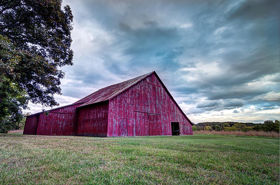 Red Barn Photograph by George Strohl