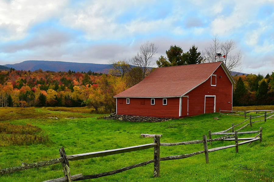 Red Barn in Autumn  Photograph by Ingrid Zagers