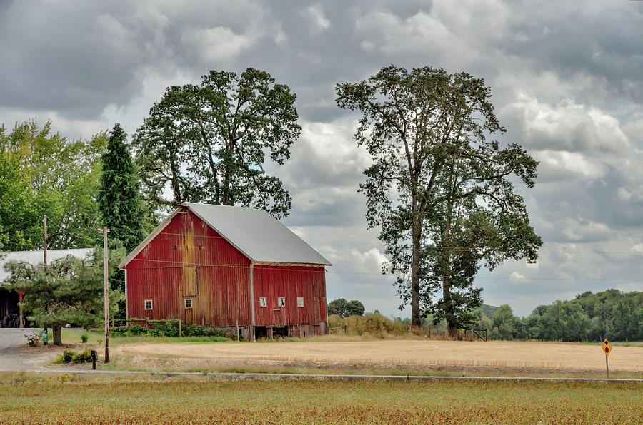 Red Barn - North Plains - Oregon Photograph by Jack Andreasen | Fine ...