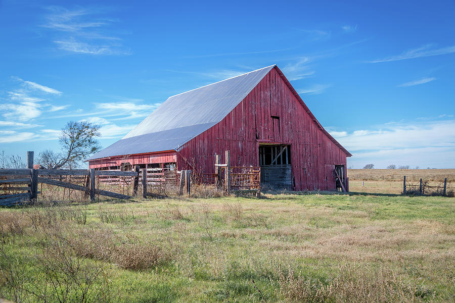 Red Barn Rising Photograph by Michael Wayne Barnett - Fine Art America