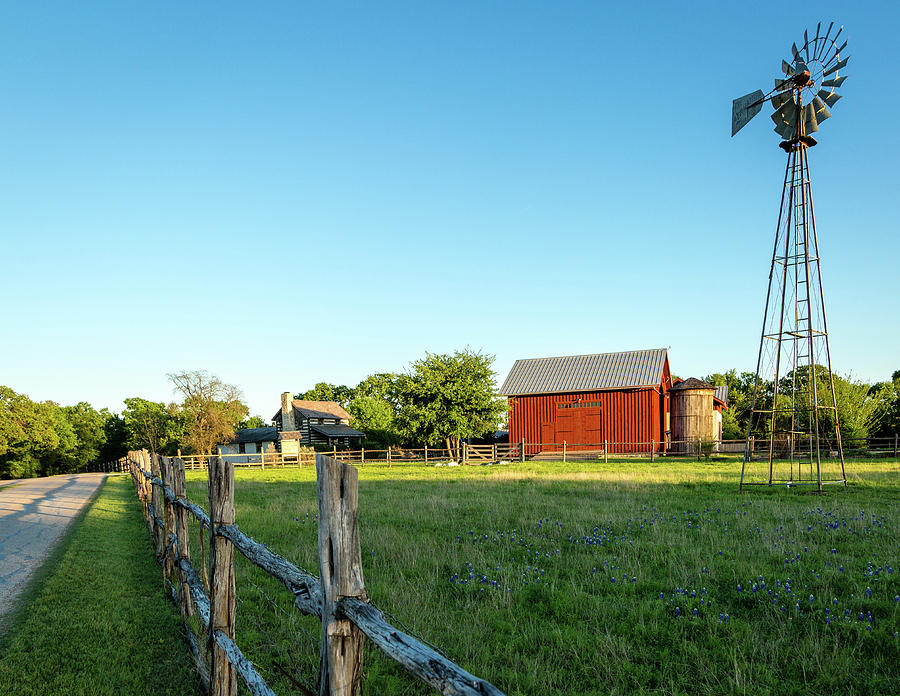 Red Barns and Windmills Photograph by Michael Wayne Barnett - Fine Art ...