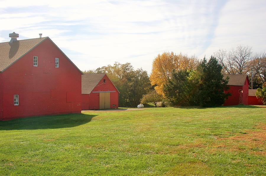Red Barns Photograph by Granny B Photography