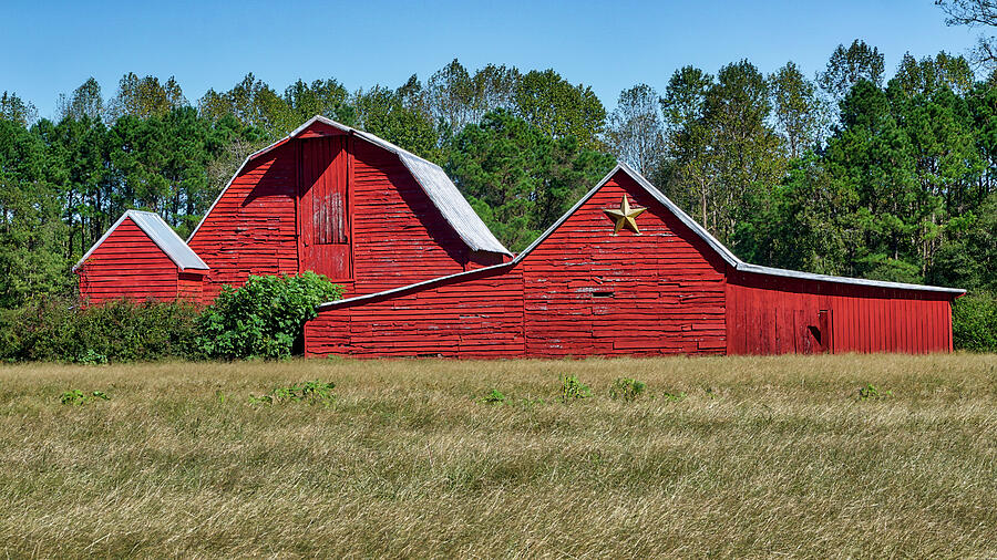 Red Barns Photograph by Jerry Gammon
