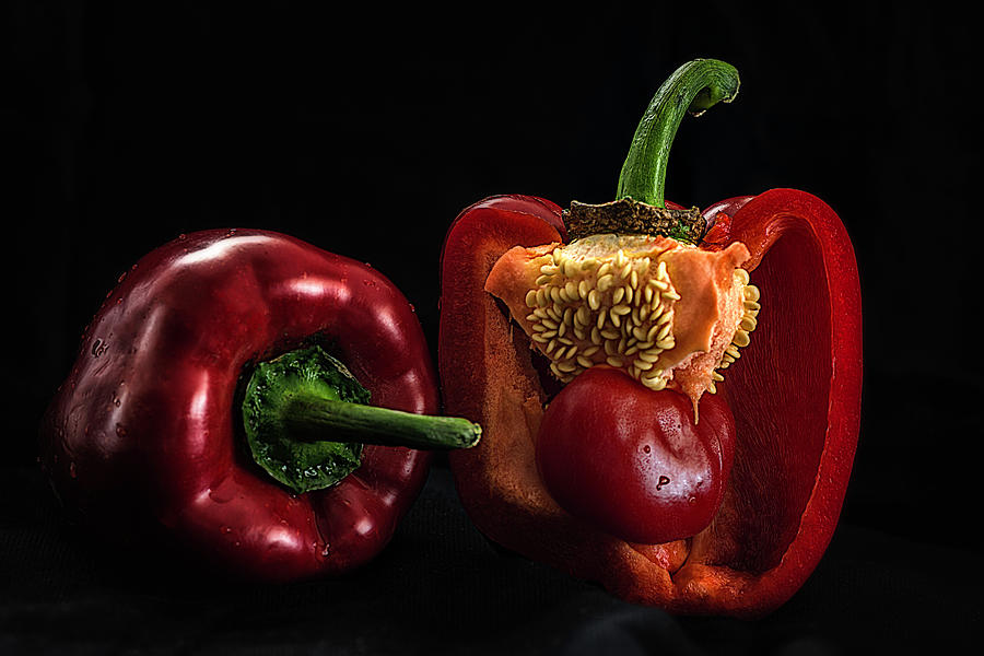 Red Bell Peppers 2 Photograph by Wolfgang Stocker