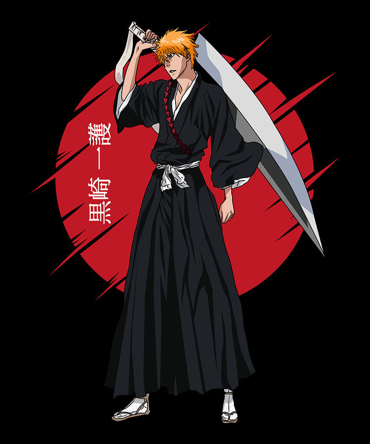 Red Bleach Ichigo Kurosaki Drawing by Anime-Video Game - Fine Art America