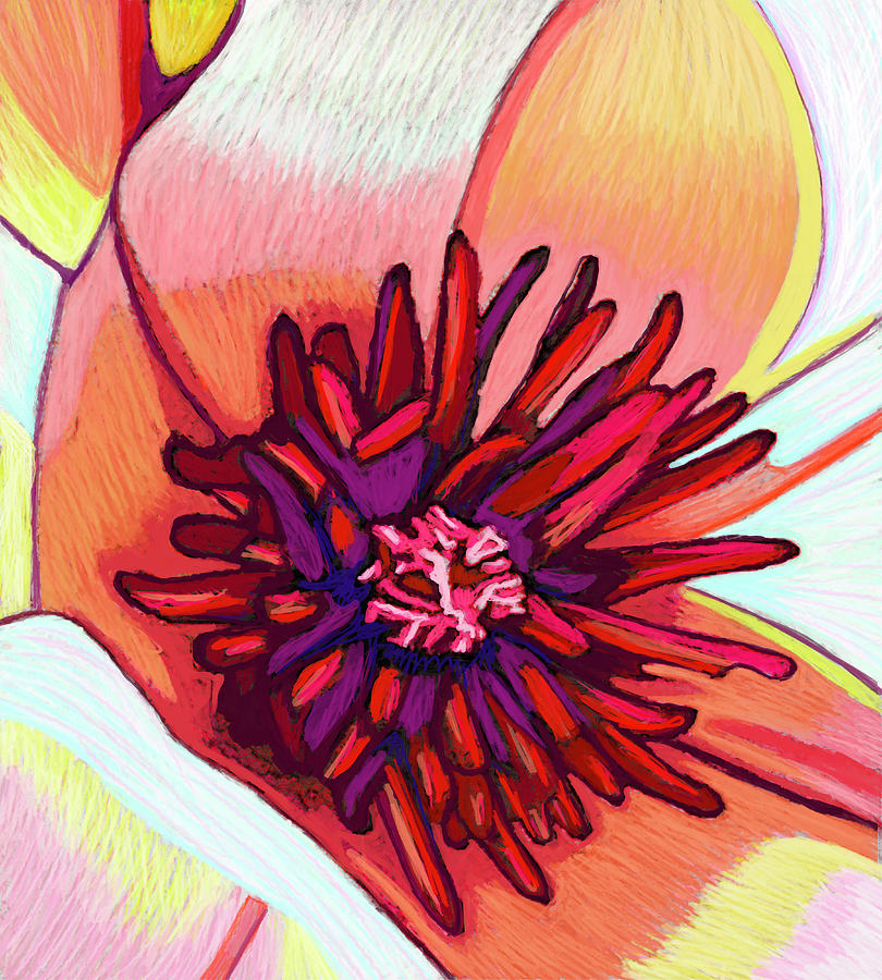 Red Bloom Digital Art by Rod Whyte
