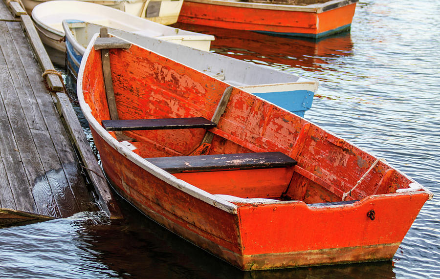 Red Boat Photograph by J Havnen Fine Art America