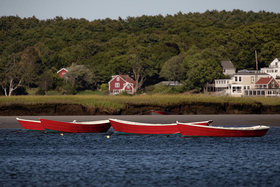 Red Boats Photograph by Denise Kopko