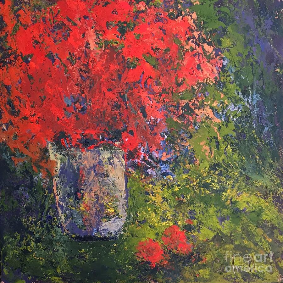 Red Bouquet Painting by Patricia Caldwell