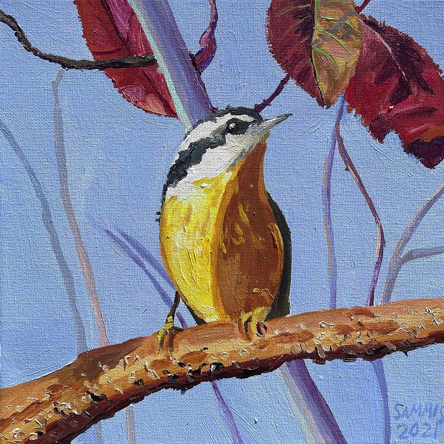 Red Breasted Nuthatch Painting by Sarah Sammis - Fine Art America