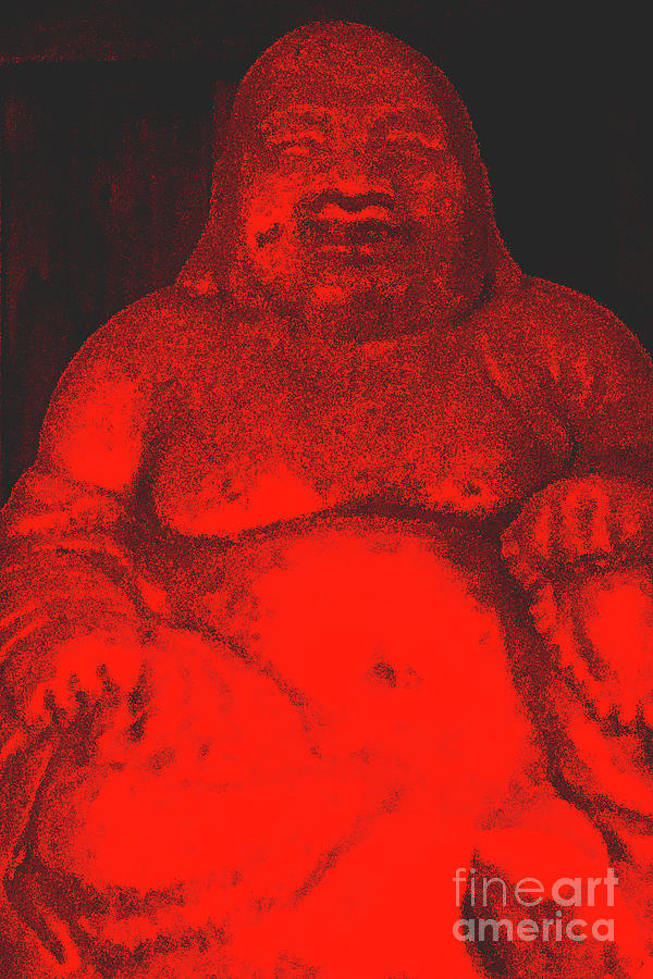 Red Buddha Photograph by Roselynne Broussard