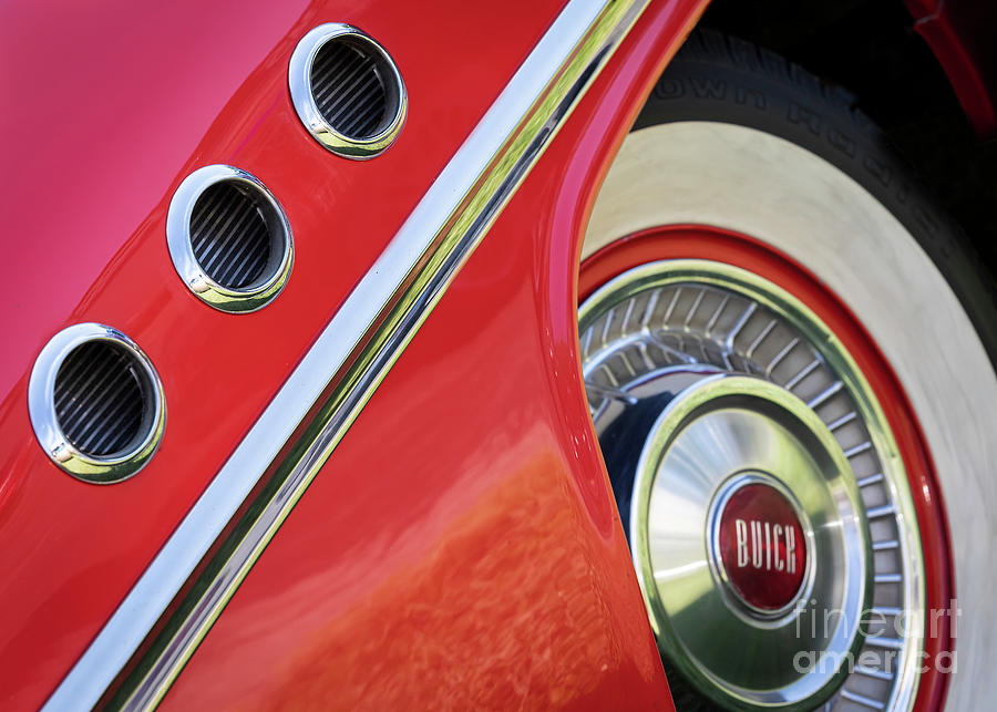 Red Buick Portholes Photograph by Dennis Hedberg