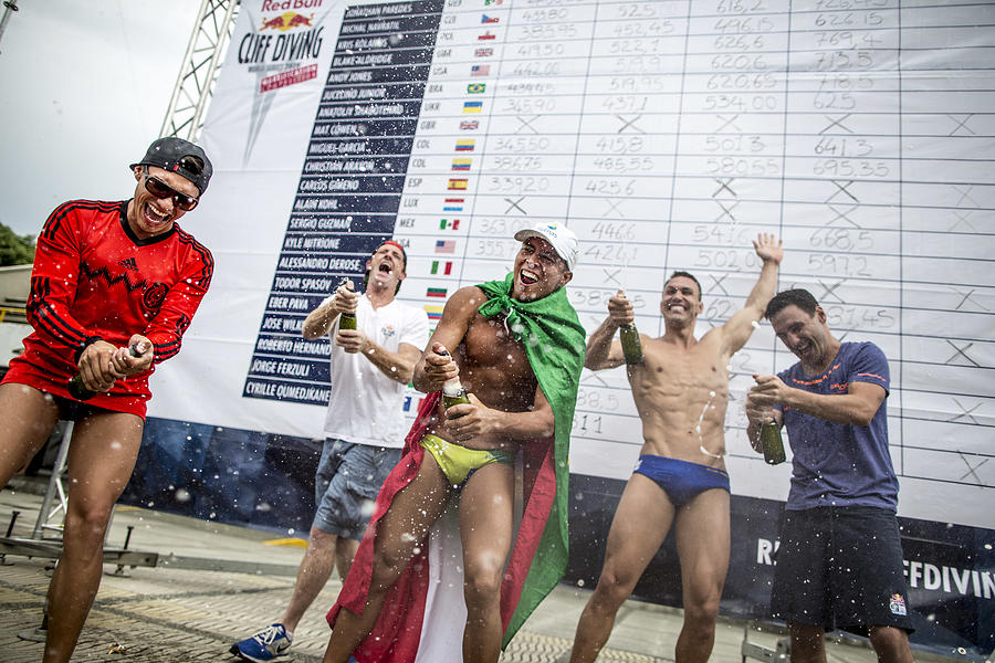 Red Bull Cliff Diving World Series Qualification Competition 2015 Photograph by Handout