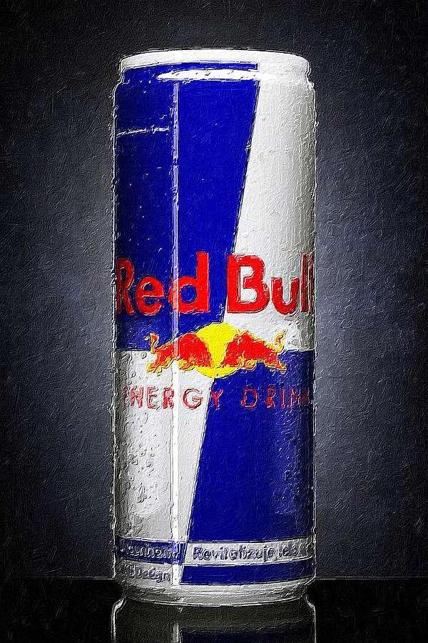 Red Bull Ode To Andy Warhol Can Painting by Tony Rubino