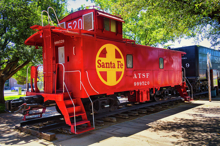 Red Caboose  Kingman Araziona Photograph by Garry Gay