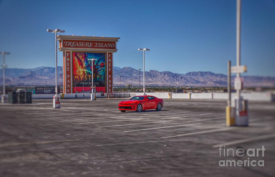 Red Car at Treasure Island Photograph by Rodney Lee Williams