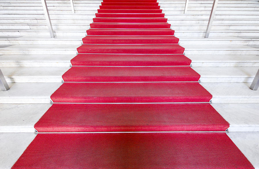 Red carpet Photograph by Christoph Hetzmannseder