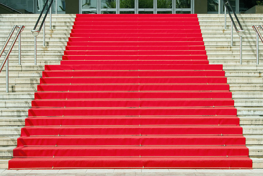 Red carpet in Cannes Photograph by Mbbirdy