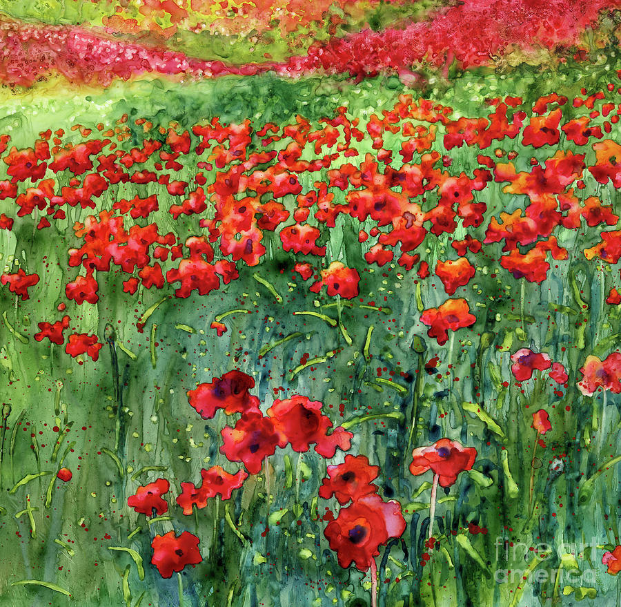 Red Carpet - Poppy Fields 2 Painting