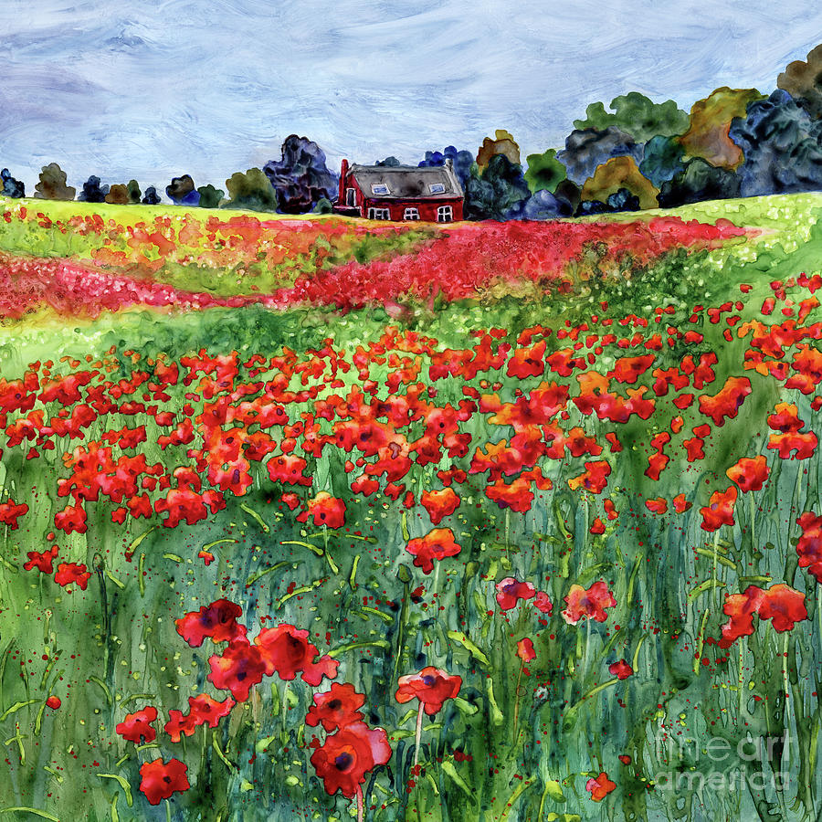 Red Carpet - Poppy Fields Painting