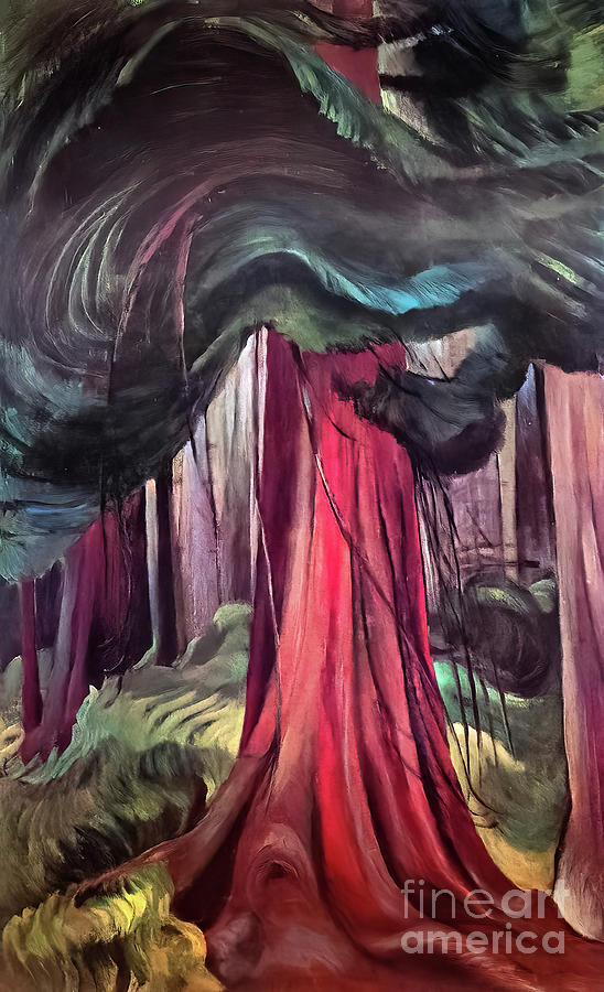 Red Cedar by Emily Carr 1933 Painting by Emily Carr