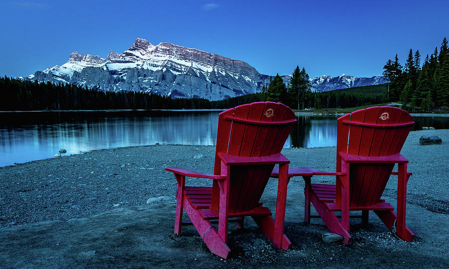 Red chair mountain comfort Photograph by Martin Pedersen