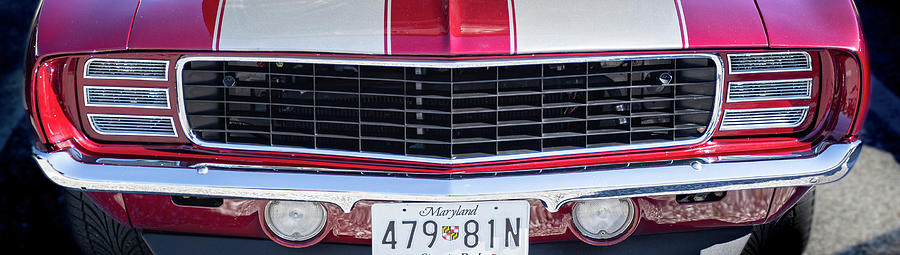 Red Chevy Camero Grill Photograph by Terry Thomas - Fine Art America