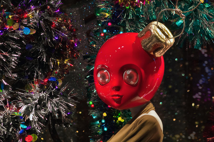 Red Christmas ball man Photograph by Daniele Carotenuto Photography
