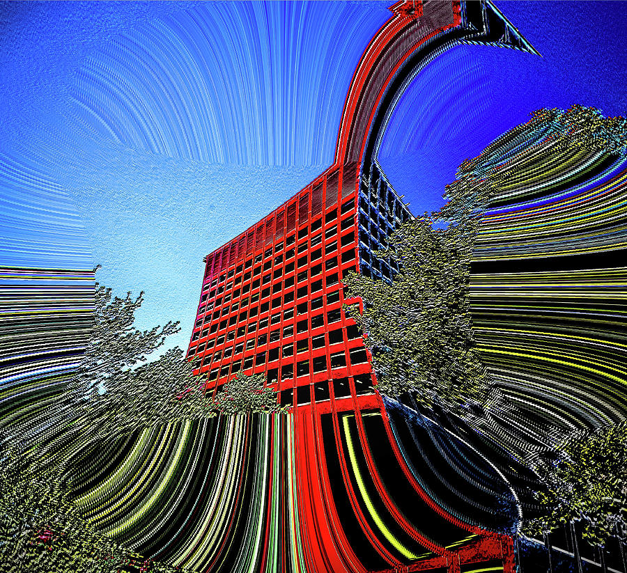Red Citadel Digital Art by Addison Likins