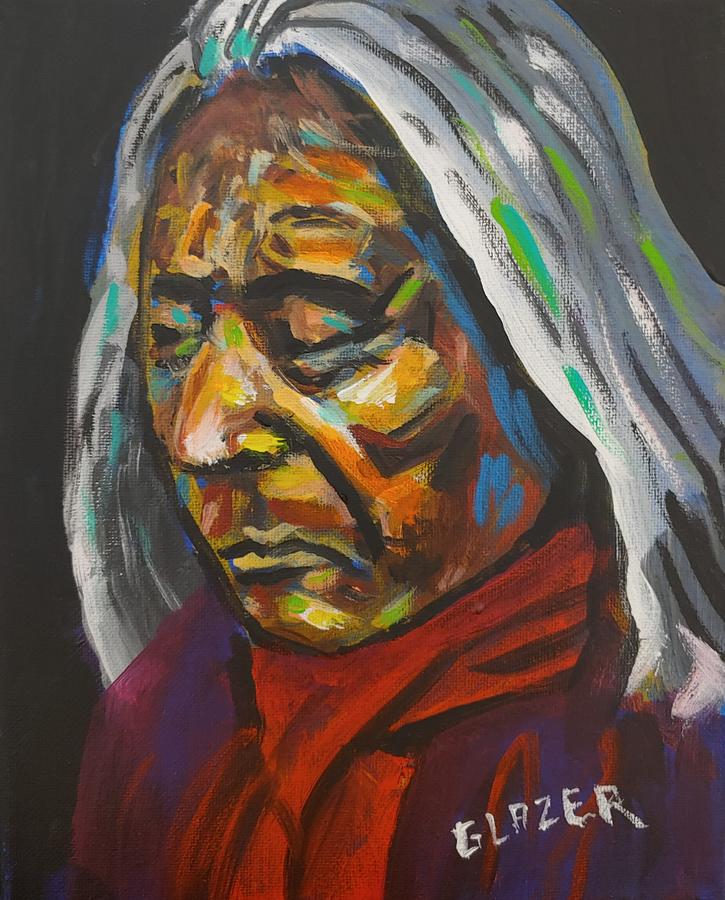 Red Cloud Painting by Stuart Glazer