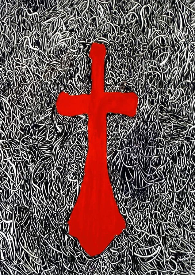 Red Cross Drawing by Aaron Guthrie Fine Art America