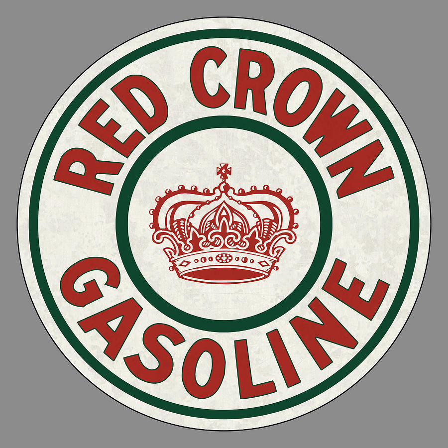 Red Crown Gasoline Digital Art