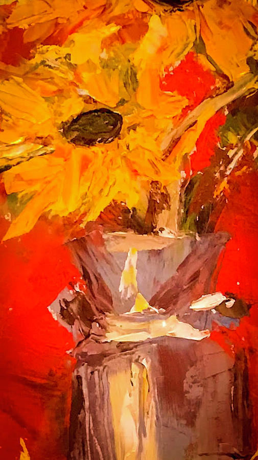 Red Daisy Painting by Steve Dittmann - Pixels