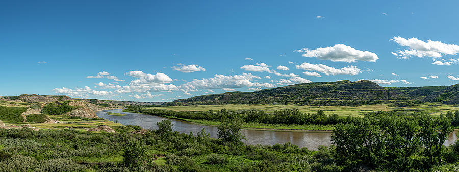 Summer Photograph - Red Deer River Valley by Phil And Karen Rispin
