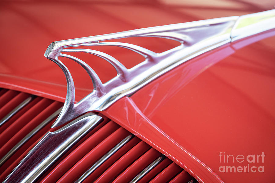 Red Desoto Airflow Photograph by Dennis Hedberg